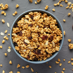 a bowl of granola