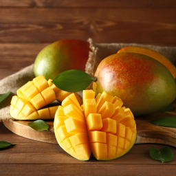 sliced mangoes