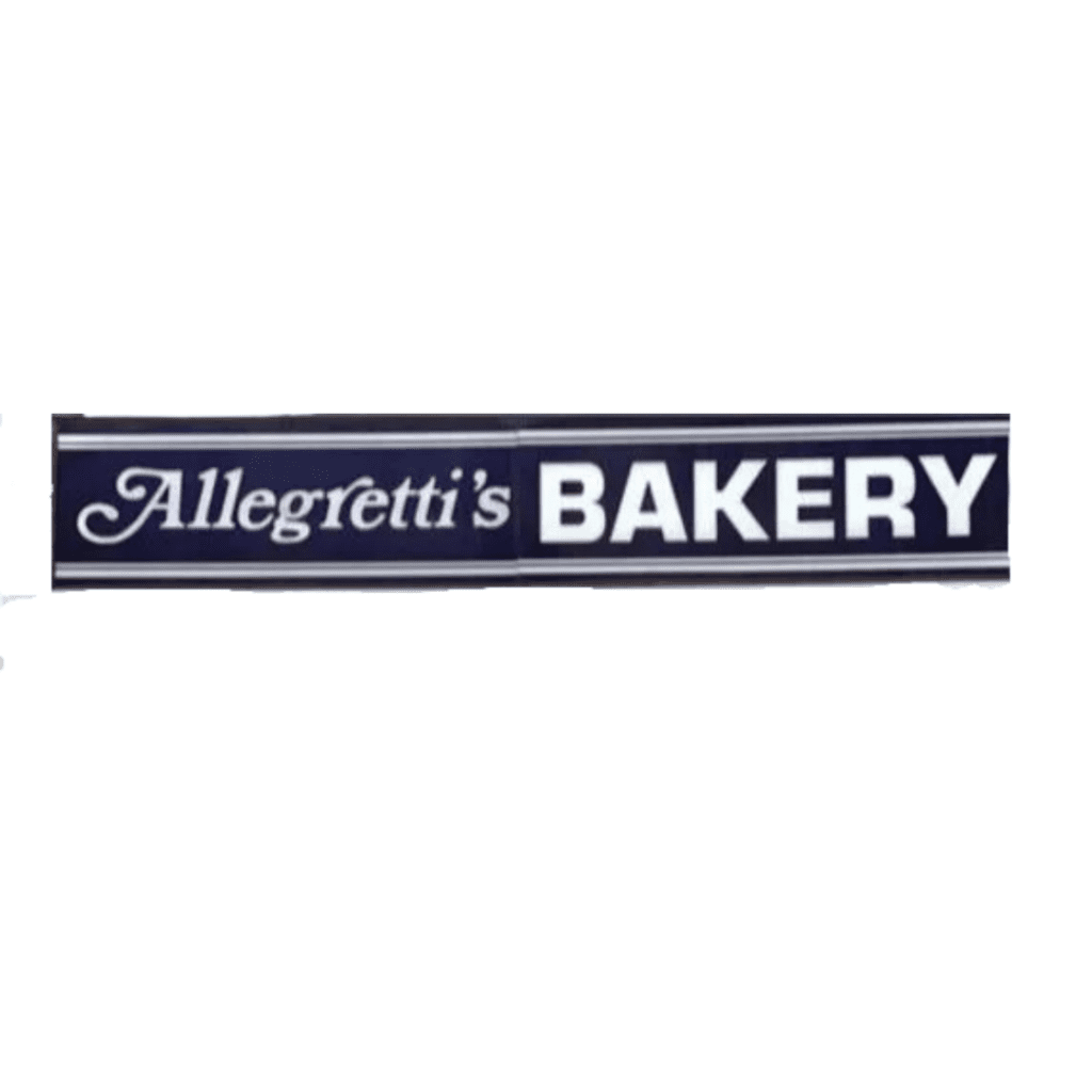 The logo of allegretti’s bakery