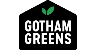 The logo of gotham greens