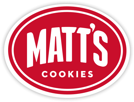 The logo of matts cookies