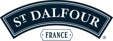 The logo of St Dalfour - France