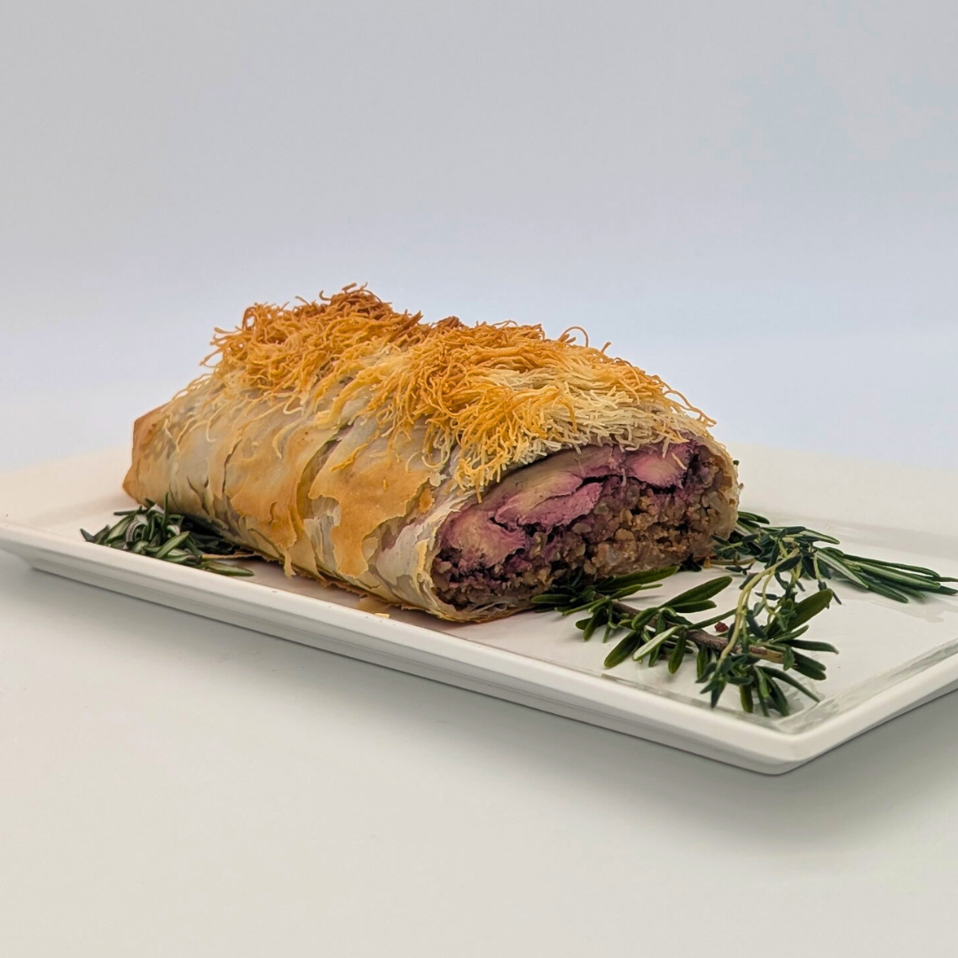 A vegan mushroom wellington for Thanksgiving.